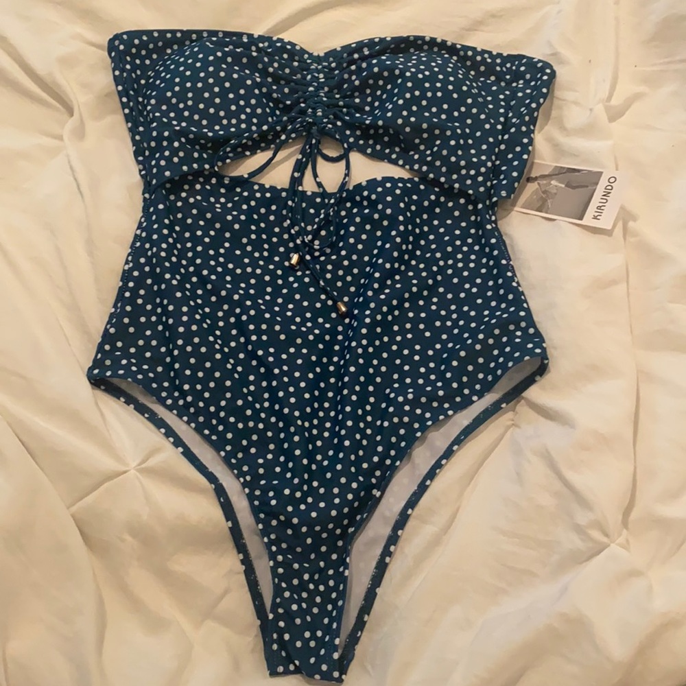 Polka dot one piece